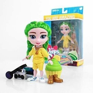 The Loyal Subjects - For Keeps - Ella Girl with Cupcake Keepsake Lime Hair 5"